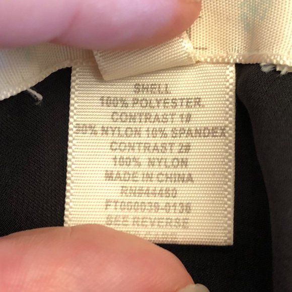 Sheer 3/4 Sleeve Blouse in Black/Lace Size Small - Picture 10 of 11